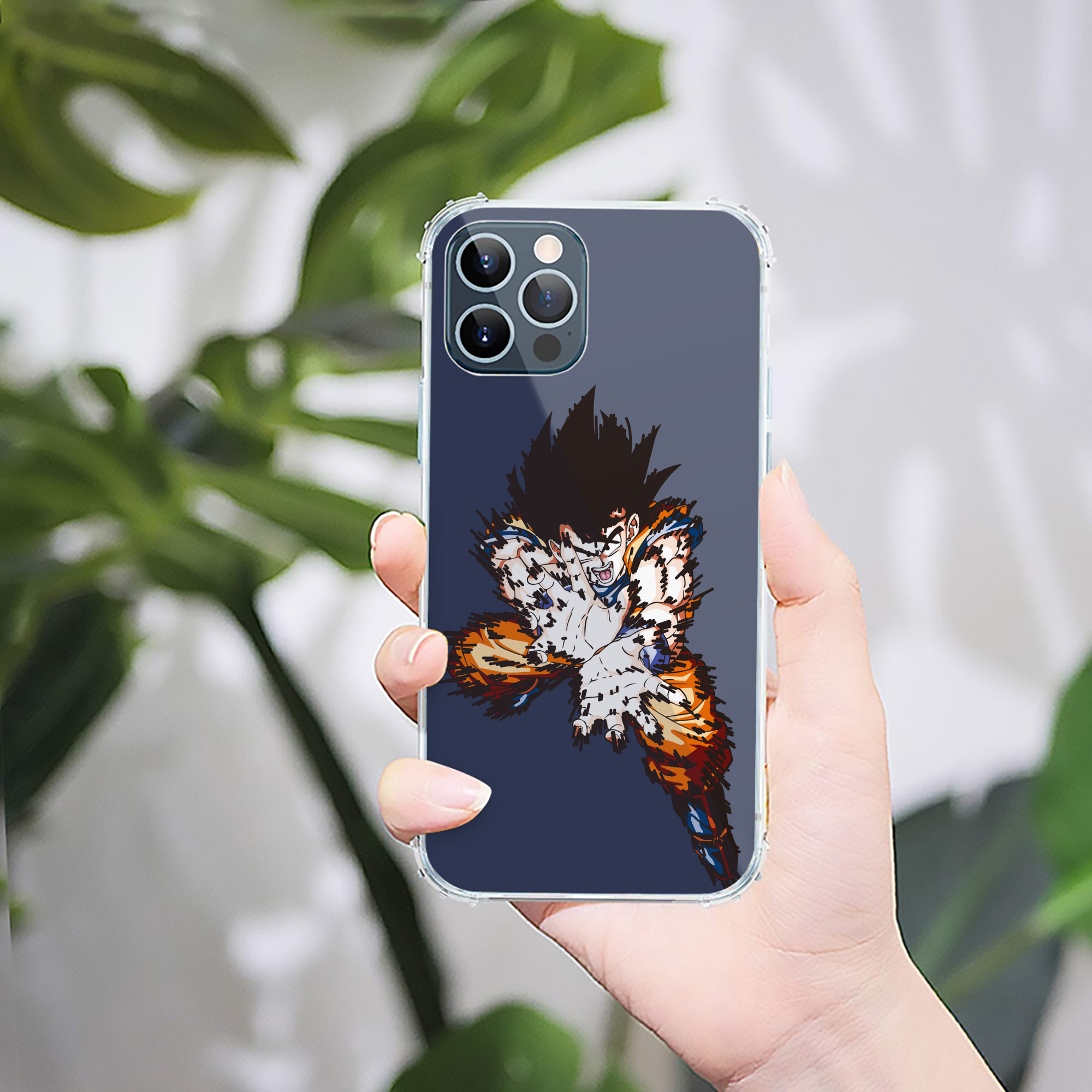 （画像用） ドラゴンボール 孫悟空（そん ごくう）Son Goku カカロット DRAGON BALL Kakarotto 【iPhone 12シリーズ対応】透明スマホケース（クリアソフトケース）